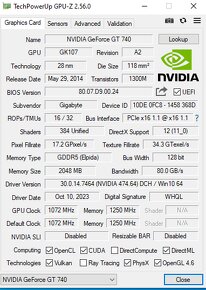 Nvidia GT 740 2 Gb GDDR5, 1072/5400 Mhz s příslušenstvím - 8