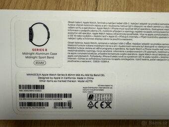 Apple Watch 8 series 45mm GPS+LTE černé - 8