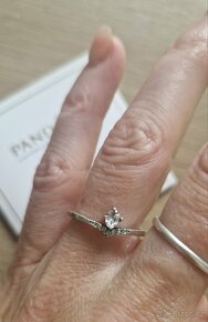 Pandora stříbrný prsten prstýnek Klasické přání 56 - 8