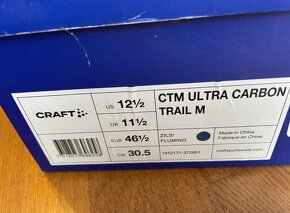 běžecké boty Craft CTM Ultra carbon trail vel. 46,5 - 8