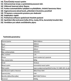 Vláknový laserový pálící stroj TVARcut LF3015GA - 8