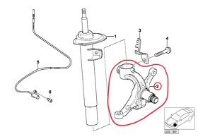 ‼️Pravá těhlice (svislý čep) - BMW e46, e85 - 8