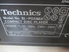 Nabízím CD přehrávač Technics SL-PG580A. Nenačítá. Chybí log - 8