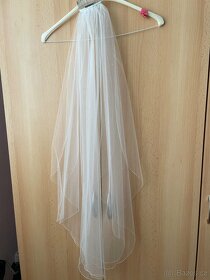 Set-Značkové svatební šaty Morilee vel. XS/S + Závoj - 8