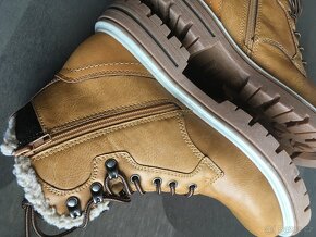 Kotníkové zimní boty s kožíškem na zip - Landrover - 8