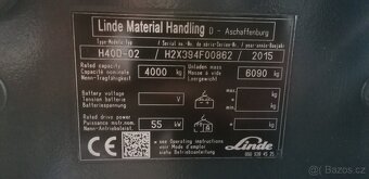 LINDE H40D-02 triplex, pozicionér s bočním posuvem - 8