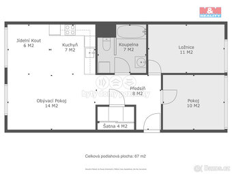 Prodej bytu 3+kk, 67 m², Průhonice, ul. Na Sídlišti III - 8