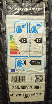 Nejeté zimní pneumatiky Dunlop 225/50 R17 A013 - 8