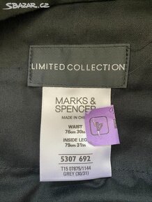 Chlapecký oblek Marks & Spencer 30/31 šedý - 8