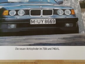 Obraz - plakát BMW E32 V8, M60, 730i, 740i, iL - 8