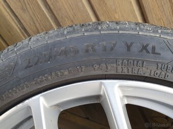 4x ALU Borbet 7,5Jx17 5x112 + letní pneu 225/45 r17 - 9