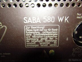 Staré rádio Saba 380 WK - 9