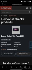 Lenovo Legion Go 8APU1 - herní konzole - 9