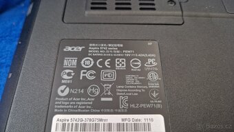 Notebook Acer Aspire 5742G 15", i3,6GB RAM, 240GB SSD, Win1 - 9