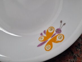 Retro porcelánové dětské talíře - 9