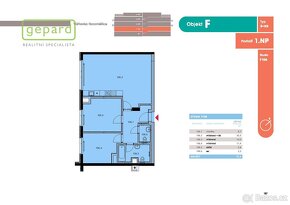 Prodej 3+kk, 80,5m2, sklep. kóje, garážové stání v projektu  - 9