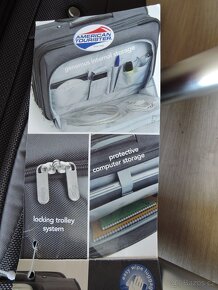 American Tourister nepoužitý látkový kufřík na kolečkách - 9