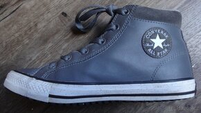 Dvoje vysoké kožené Converse v.38,5 - 9