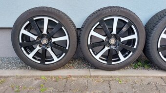 Alu kola 5x112 r17 vw golf, škoda Octavia II zimní pneu - 9