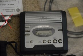 Minidisc SHARP MD-MT270,MDLP, media,sluch, manual, dig.kabel - 9