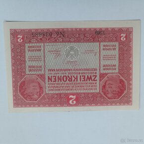 2 Koruny Rok 1917 serie 7369  0/UNC vzácná - 9