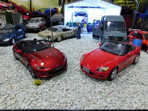 model auta Mazda MX5 Miata červená farba Otto mobile 1:18 - 9