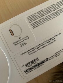 Apple Watch SE 44mm gold alu starlight sport band gps - 9