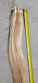 Vlasové pásky tape in 60cm blond - 9