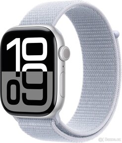 Apple Watch 10 GPS+Cell 46mm Alum. Silver + Blue Cloud Sport - 9