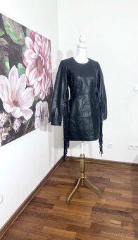 Kožené šaty v Boho stylu 100 % kůže NASTY GAL PC 10.700 - 9