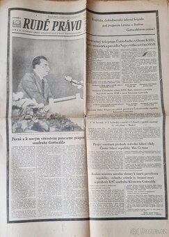 Úmrtí Stalin,Úmrtí Gottwald - i Pravda a Gazeta noviny - 9