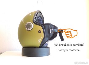 Helma otěvřená, na skútr, motorku, G20 zlatá - 9