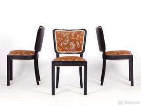 Velké , pohodlné židle značky THONET, 4 kusy, 1940. - 9