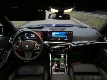 rodám BMW M3 Competition xdrive, Facelift interiér, najeto 7 - 9