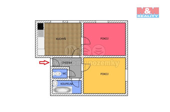 Pronájem bytu 3+kk, 84 m², Ronov nad Doubravou, ul. Zámecká - 9