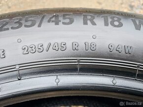 4 Letní pneumatiky Dunlop / Continental 235/45 R18 - 9