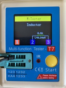 (NOVÝ) Multifunkční tester součástek LCR-T7 - 9