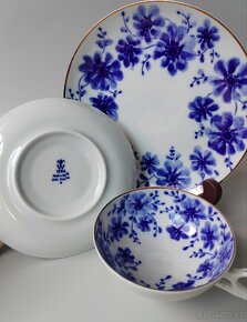 Sběratelský porcelánový čajový set Wallendorf REAL KOBALT - 9