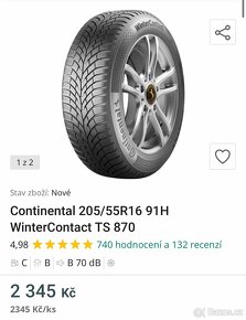 Zimní Alu sada  5x112 205/55 R16 - 9