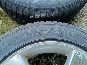 Zimní ALU sada kol VW golf 6 VI 205/55 R16 - 9