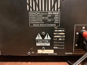 Výkonný AV Receiver DENON DRA-500ae, 2x95W plně funkční, DO - 9