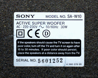 Aktivní subwoofer Sony. - 9