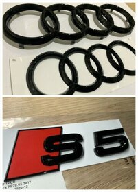 AUDI ZNAK LOGO AUDI KRUHY EMBLEMY SLINE AUDI ZNAKY NAPIS - 9