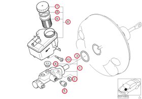 ‼️Posilovač brzd s brzdovým válcem - BMW e46 - 9