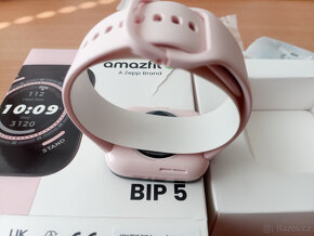 Nové nepoužité hodinky Amazfit Bip 5 Pink - Růžové - 9