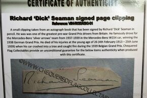 Richard Seaman Mercedes originální autogram - 9