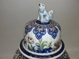 Starší luxusní porcelánová váza Belgium Boch, ruční dekor - 9