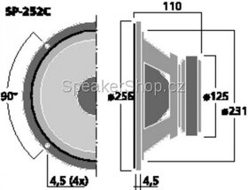 350W Monacor Carpower subwoofer - 9