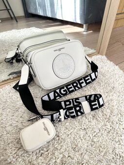 BÍLÁ CROSSBODY KABELKA KARL LAGERFELD - 9