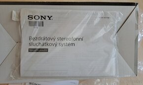 Zánovní bezdrátová sluchátka Sony k televizi - 9